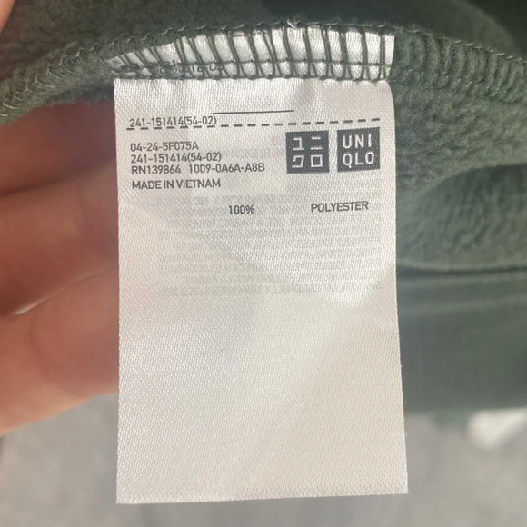 Uniqlo Base Layer Fleece Full Zip Jacket - Picture 9 of 9